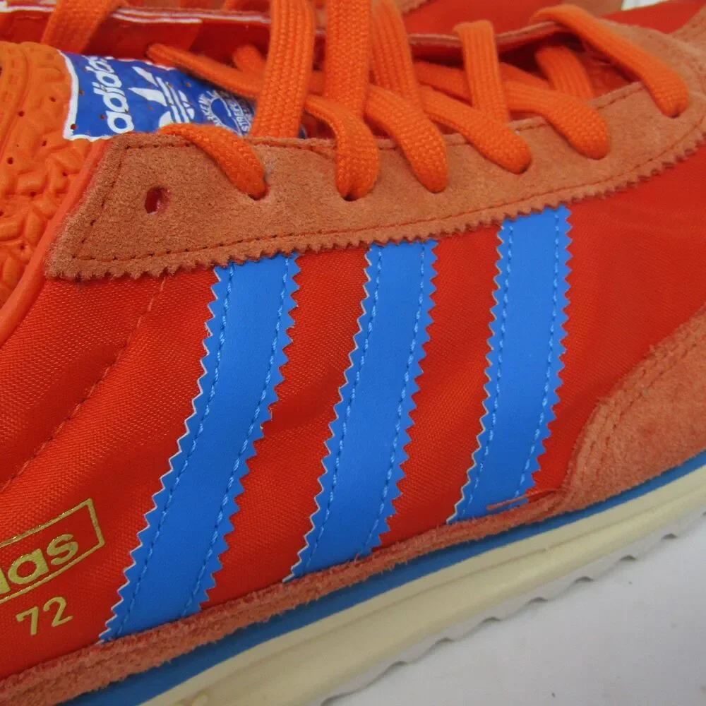 Adidas SL 72 Mens US 11.5 UK 11 EU 46 Orange Blue Retro Running Shoes Sneakers